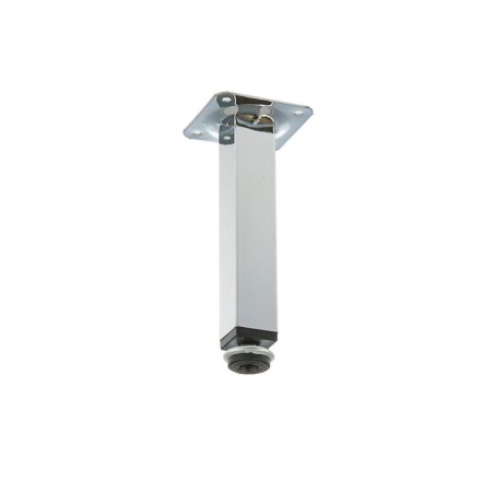 Square support, d = 25x25 mm, h = 150 mm, chromium color