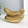 Souvenir Ceramics "Bueau of bananas" gold 9x17x7.5 cm