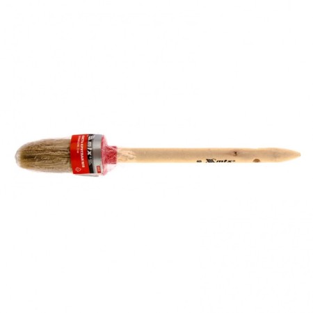 Round brush MTX 82078, natural bristles, wooden handle, No. 8, 35 mm-1