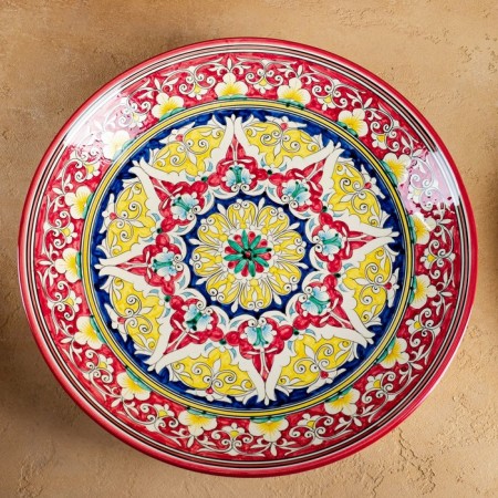 Largan Rishtan ceramics "Flowers", 42 cm, mix-3