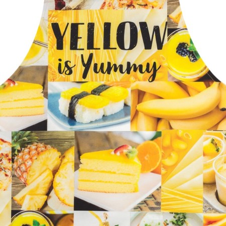 Apron "Ethel: Yellow" 70x60 cm, 100% cotton, sarzha 190 g/m²-3
