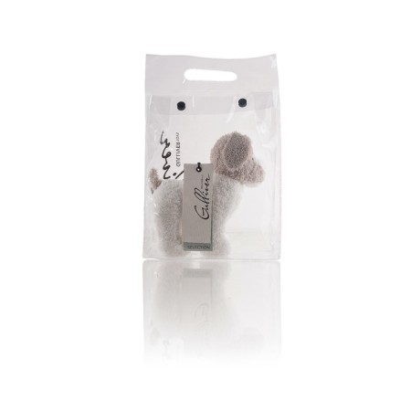 Soft toy Gulliver puppy, white-gray color, 16 cm-1