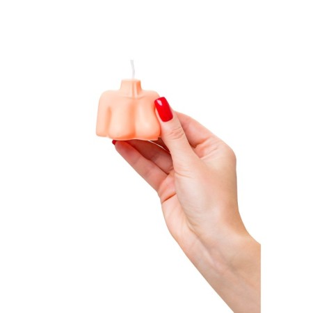 Candle Pecado BDSM "Women's Silhouette", Orange color, 49 g-4