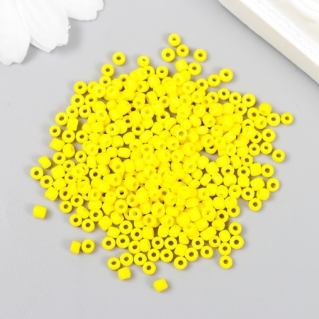 Beads "Zlatka" 08/0, 3 mm, 10 g 0042M yellow-1
