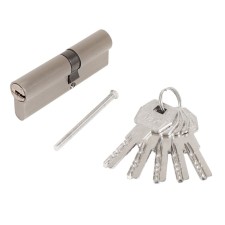 The cylinder mechanism standard Max, 90 mm (40x50), 5 keys, type key/key, matte nickel