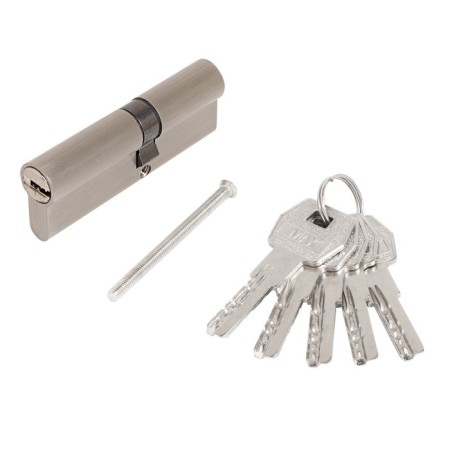 The cylinder mechanism standard Max, 90 mm (40x50), 5 keys, type key/key, matte nickel