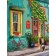 Diamond mosaic with a complete filling on the subframe "Cozy street", 30 × 40 cm