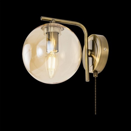 Sconces Citilux "Tommy" CL102313, 15x20 cm, 1x40W, E14, brown color-1