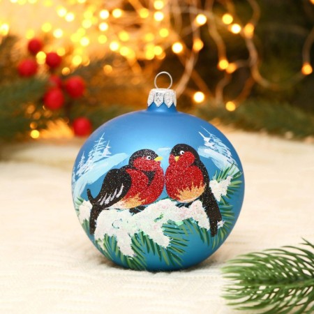 Ball "bullfinch" 9.5 cm mix-4