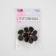 A set of plastic buttons on the leg, d = 15 mm, 10 pcs, matte, black color