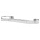Shelf with holders, width 40 cm, matte glass, chrome