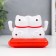Plastic pendulum from the solar battery "Two cats manki-Neko with fan" 6.5x8.5x5.5 cm