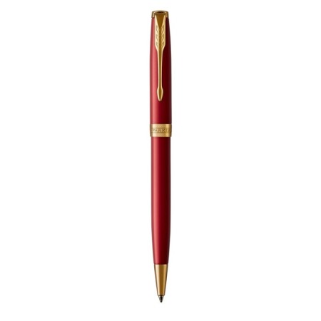 Ballpoint pen Parker Sonnet Core K539 Lacquer Intense Red GT M 1.0 mm, stainless steel housing, black ink-1