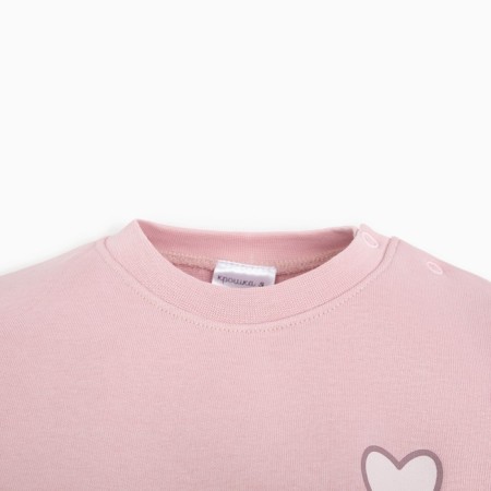 Baby sweatshirt I Flower, height 86-92 cm, pink-1