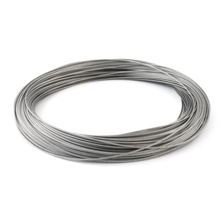 Taen stainless steel cable, d = 3 mm, 60 m, with clamps