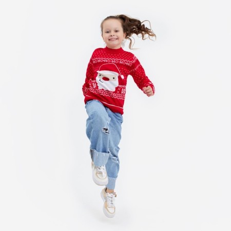 Knitted children's kaftan "Santa" size 30, (98-104 cm)-1
