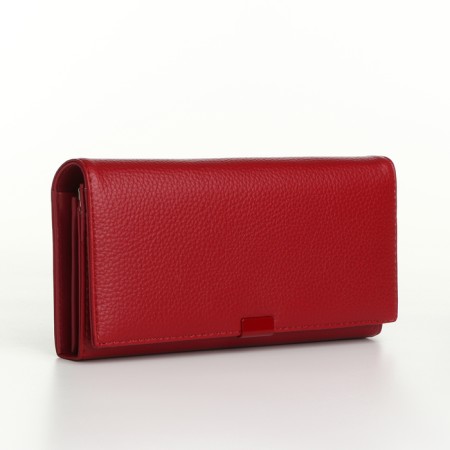 Women's wallet on magnets, burgundy color