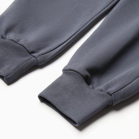 The kit for children (sweatshirt, trousers) was launched, dark gray color, height 146 cm-4