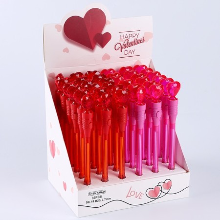 Light handle "Heart" with blue ink, color mix-6