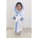 Baby robe "Bunny", height 116 cm, white+blue, Makra