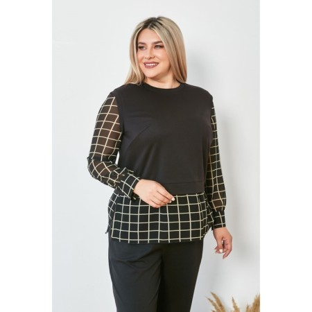 Female jumper, size 52, black color-2