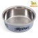 Bowl with silicone base "meow", gray, 300 ml