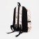 Youth backpack from textiles, external pocket, beige color