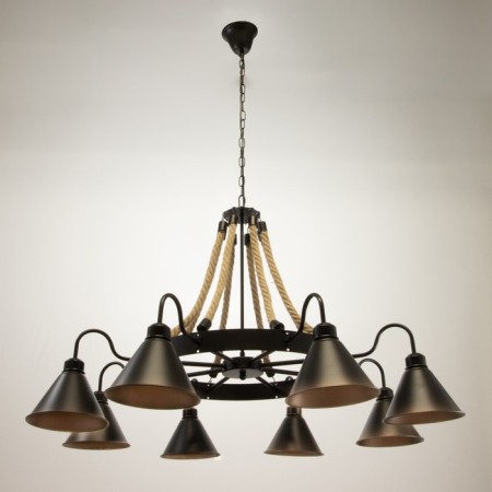 Chandelier 2737/8 E27 40W Black 88x88x60-100 cm-1