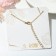 Pendant "mom", color gold, 49 cm
