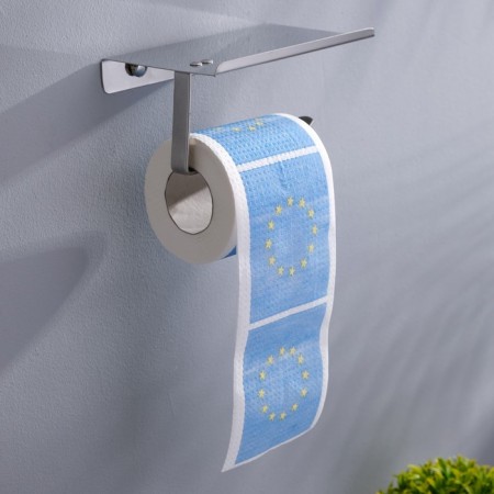 Souvenir toilet paper "Euro flag", 9.5x10x9.5 cm