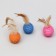 Passing Ball "Festive" with feathers, 4.5 cm, mix of flowers