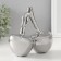 Souvenir ceramics "cherries" silver 15.5x7.5x15 cm