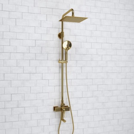 The shower system wasserkraft a171.256.207.pg, tropical shower, shower, gold-1