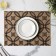 A set of serving napkins on the table "Kapiya", 4 pcs, 40 × 30 cm, beige color