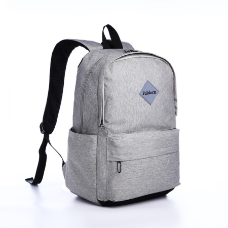 Young backpack from the textiles on lightning, Fulldorn, 3 pockets, color gray color