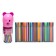 Fleeters 36 colors, in a tube, stripes, pink bear