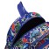 Baby backpack on lightning, external pocket, blue color