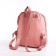 City backpack of textiles on lightning, 2 outer pockets, pink color