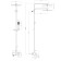 Lemark Unit LM4562C shower system, single -leaf, tropical shower, watering can