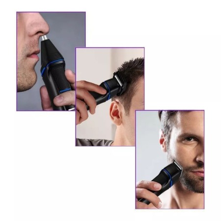 Kitfort Kitfort KT-3141-1, for nose/ears/beards, work from batteries, black and blue-2