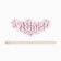 Topper for a cake wooden "beloved sister", color, mix