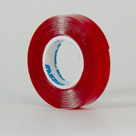 Bilateral tape ABRO EMT-010-R, transparent, 10 mm x 1.51 m