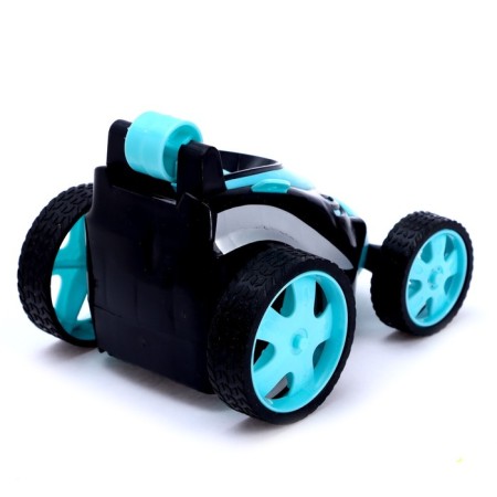 Circular radio -controlled "cyclone", works from batteries, blue color-2
