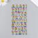 Plastic "English alphabet" with a glitter mix 9x20.5 cm