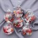 Set of balls Plastic D -6 cm, 6 pcs "Ice - stars in the snow" Transparent