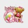 Decorative decoration (suspension) "Baby Girl" 30x25 cm, col. pink