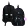 Youth backpack, 42 ​​x 31 x 13 cm, ergonomic back, Stavia "Shiny Cat", black