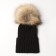 Children's hat minku rr 54-56, black color