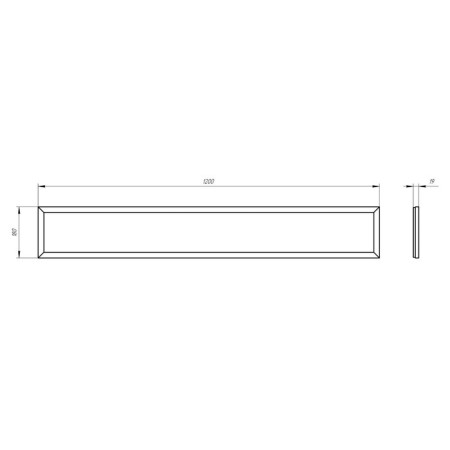 LED LED era SPO-7, 1200x180x19 mm, IP40, 50W, 4500LM, 4000K, white-3