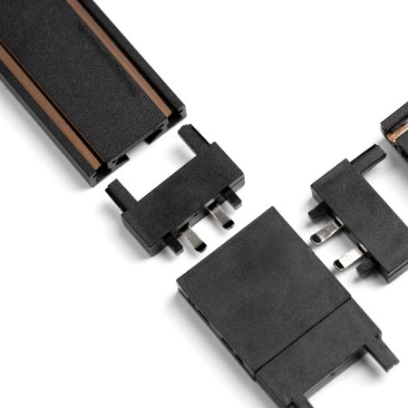 Connector ultra-shaped T-shaped black 4.6x3.6x0.6 cm-3